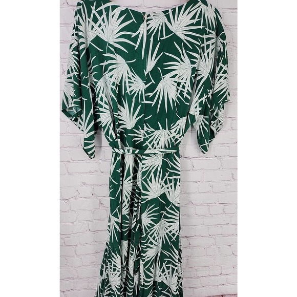Modcloth Green and White Leaf Print Jumpsuit - Picture 7 of 10